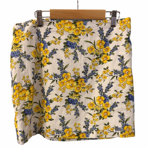 Forever 21 floral linen miniskirt large.